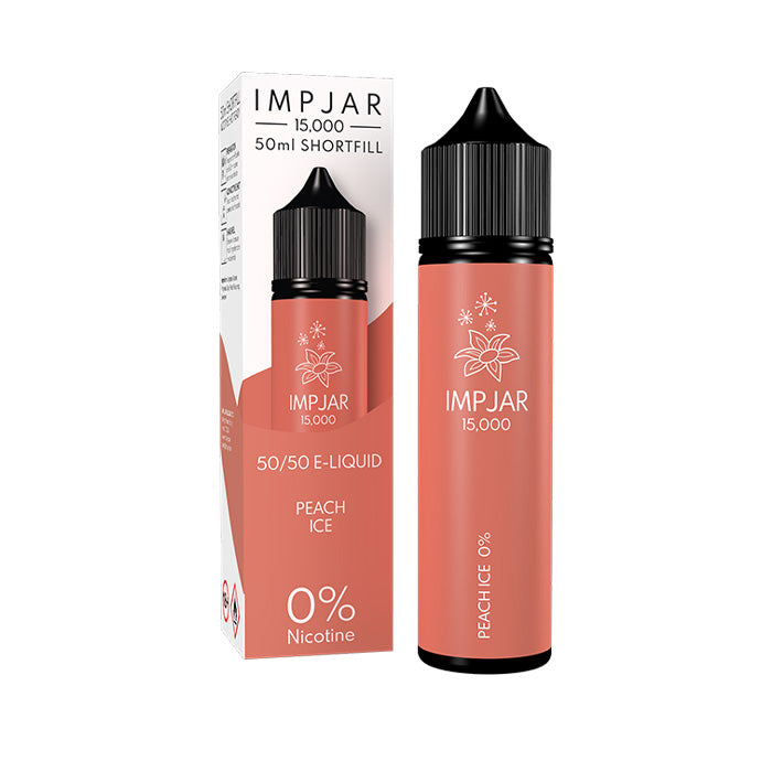 Impjar 50ml Shortfill E-Liquid Peach Ice