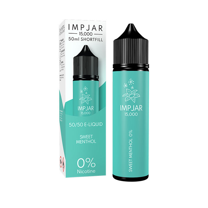 Impjar 50ml Shortfill E-Liquid Sweet Menthol