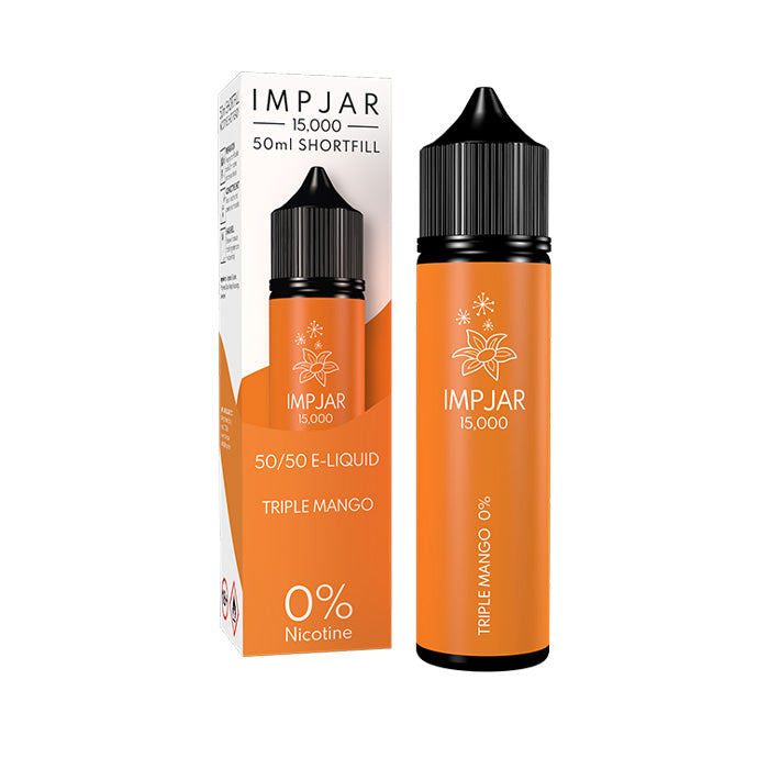 Impjar 50ml Shortfill E-Liquid Triple Mango