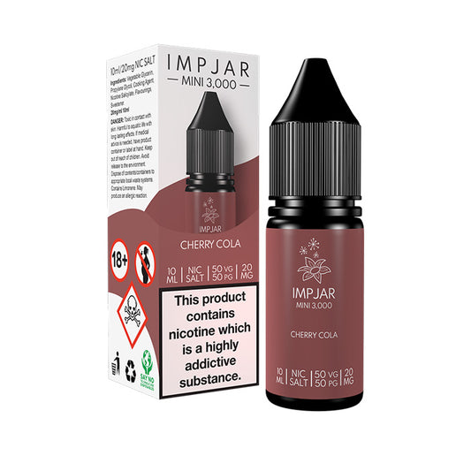 Impjar Mini 10ml Nic Salt E-Liquid Cherry Cola