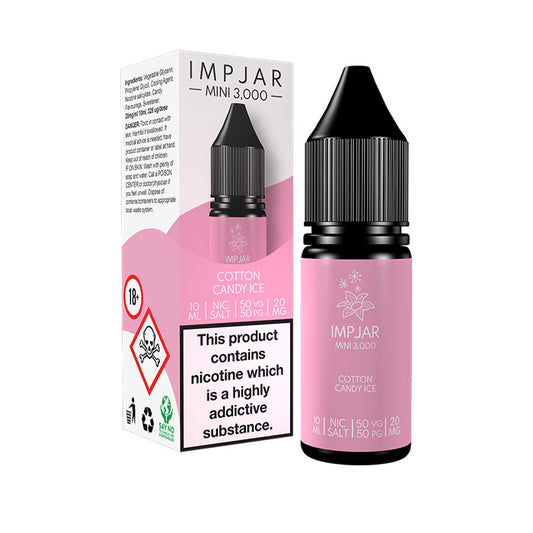 Impjar Mini 10ml Nic Salt E-Liquid Cotton Candy Ice