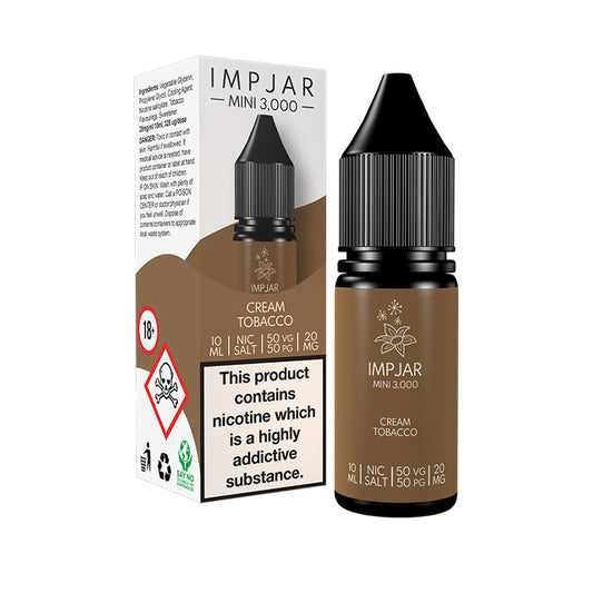 Impjar Mini 10ml Nic Salt E-Liquid Cream Tobacco