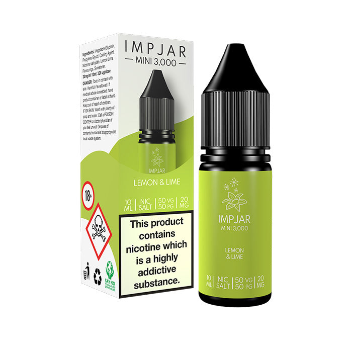 Impjar Mini 10ml Nic Salt E-Liquid Lemon Lime