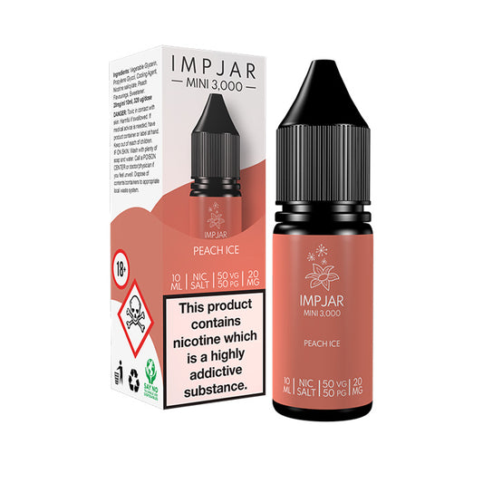 Impjar Mini 10ml Nic Salt E-Liquid Peach Ice