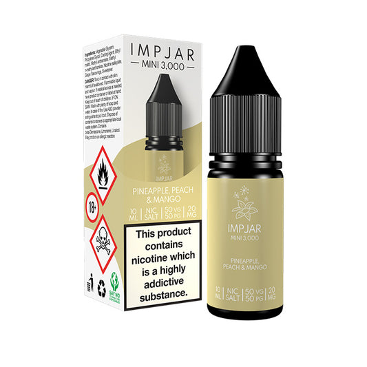 Impjar Mini 10ml Nic Salt E-Liquid Pineapple Peach Mango