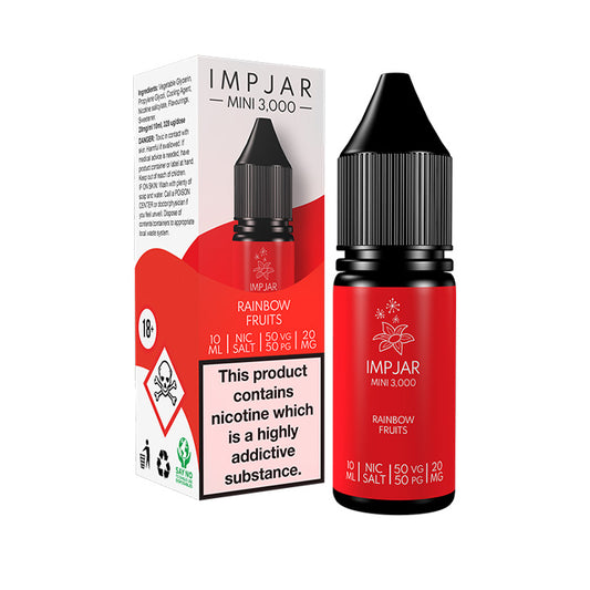 Impjar Mini 10ml Nic Salt E-Liquid Rainbow Fruits