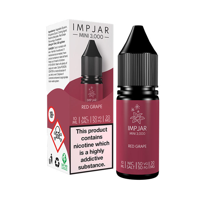 Impjar Mini 10ml Nic Salt E-Liquid Red Grape