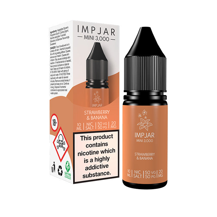 Impjar Mini 10ml Nic Salt E-Liquid Strawberry Banana