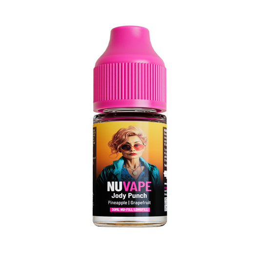 Jody Punch 30ml Nic Salt E-Liquid by Nu-Fill