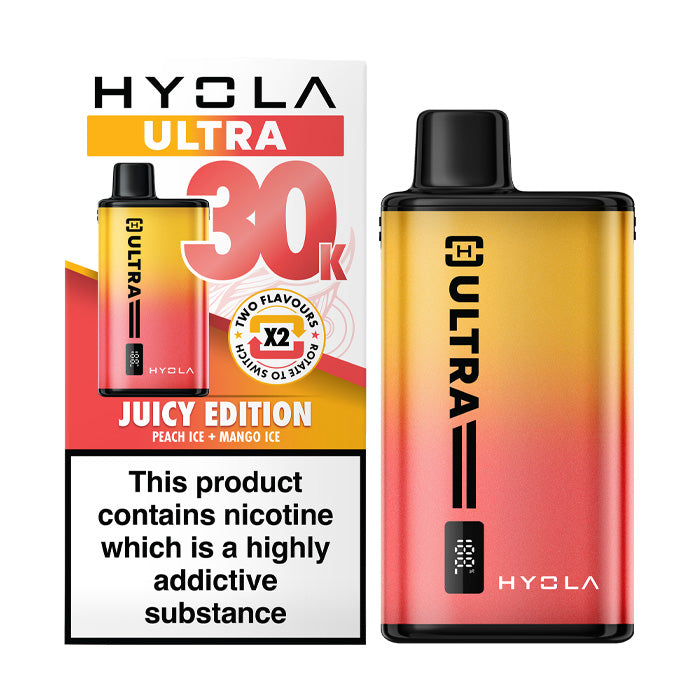 Juicy Edition Hyola Ultra 30K Prefilled Pod Kit and Box