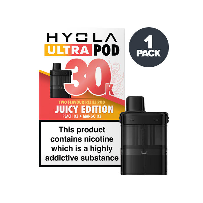Juicy Edition Hyola Ultra 30K Prefilled Pod and Box