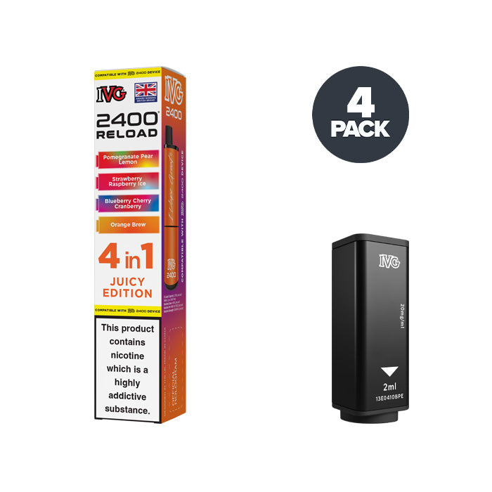 Juicy Edition IVG 2400 Reload Prefilled Pod and Box
