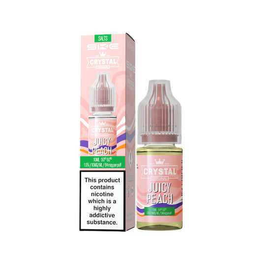 Juicy Peach 10ml Nic Salt E-Liquid by SKE Crystal