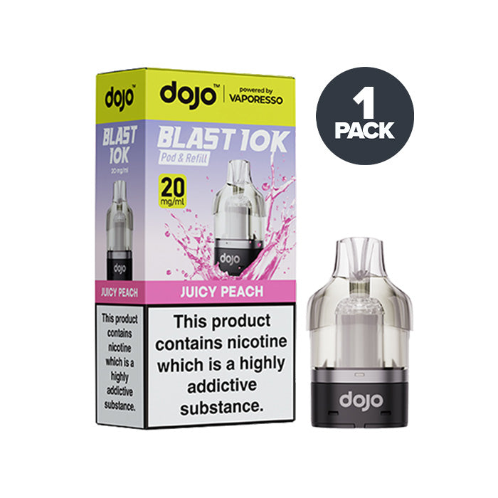 Juicy Peach Vaporesso Dojo 10k Prefilled Pods