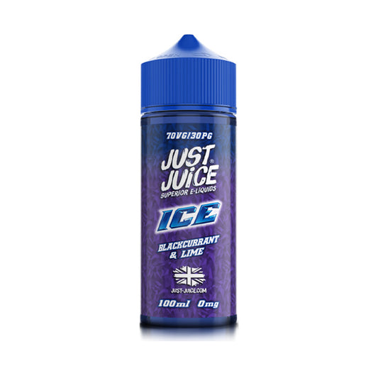 Just Juice 100ml E-Liquid Blackcurrant & Lime Ice
