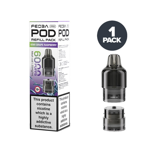Kiwi Grape Raspberry Feoba 6000 Pro Prefilled Pods