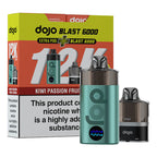 Kiwi Passion Fruit Guava Vaporesso Dojo Blast 12K Prefilled Pod Kit and Box