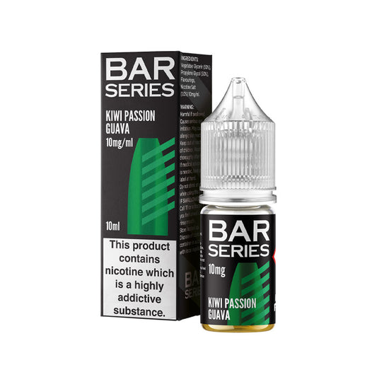 Kiwi Passionfruit Guava 10ml Nic Salt E-Liquid by Bar Series