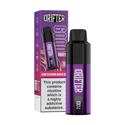 Kiwi Passion Guava Ice Drifter 6K Pre-filled Pod Kit and Box
