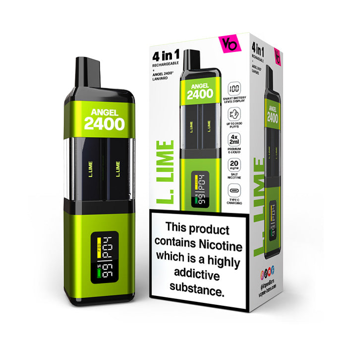 L.Lime Vapes Bars Angel 2400 Disposable Vape