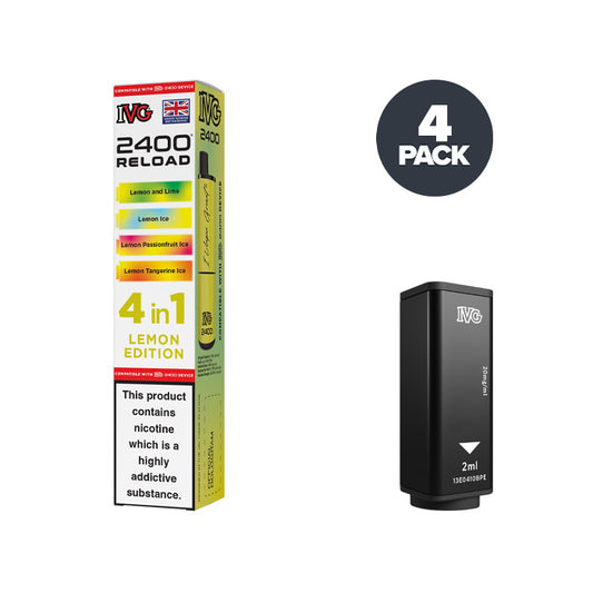 Lemon Edition IVG 2400 Reload Prefilled Pod and Box