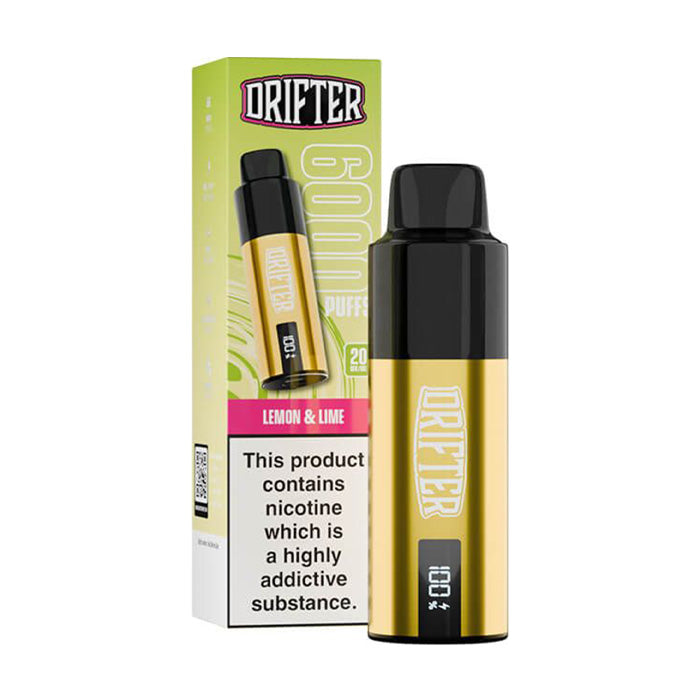 Lemon Lime Drifter 6K Pre-filled Pod Kit and Box