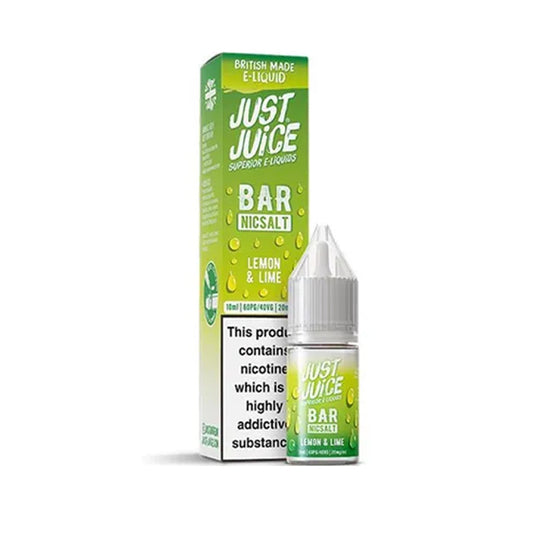 Lemon Lime 10ml Nic Salt E-Liquid by Just Juice Bar Salts