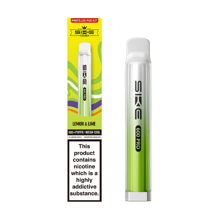 Lemon & Lime SKE Crystal Pro 600 Prefilled Pod Kit and Box