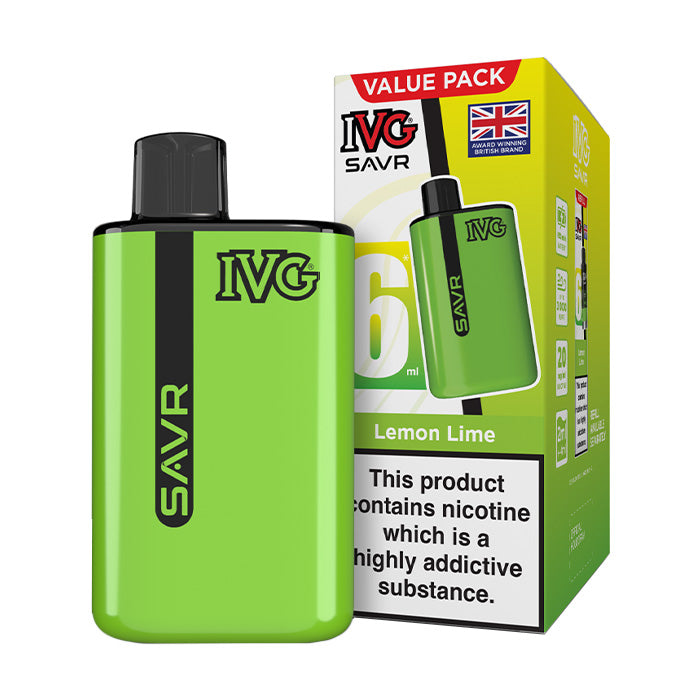 Lemon Lime IVG SAVR Starter Vape Kit and Box