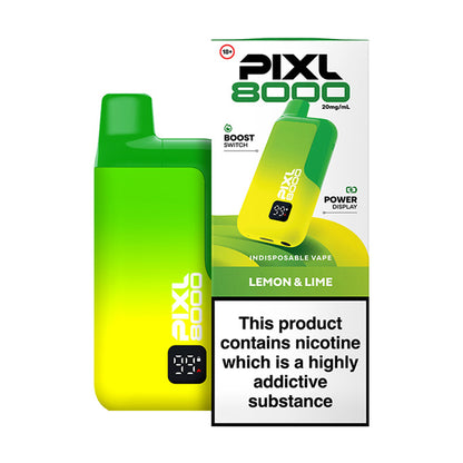 Lemon & Lime PIXL 8000 Prefilled Pod Kit and Box