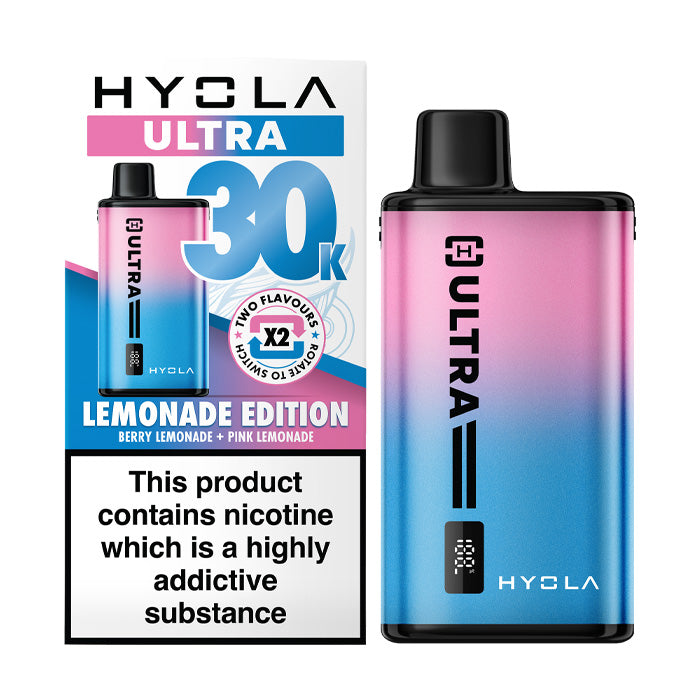 Lemonade Edition Hyola Ultra 30K Prefilled Pod Kit and Box
