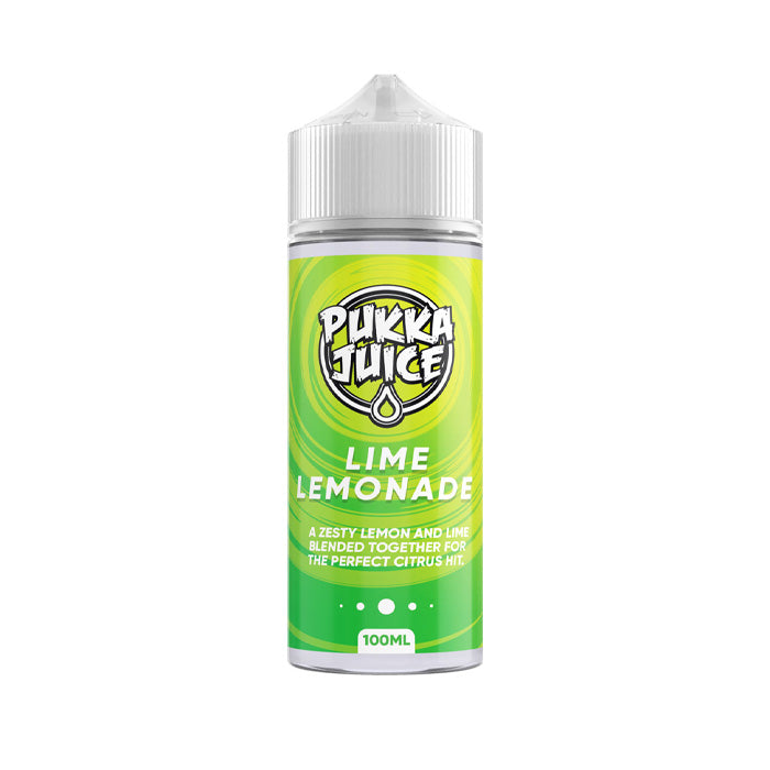Lime Lemonade 100ml Shortfill E-Liquid by Pukka Juice