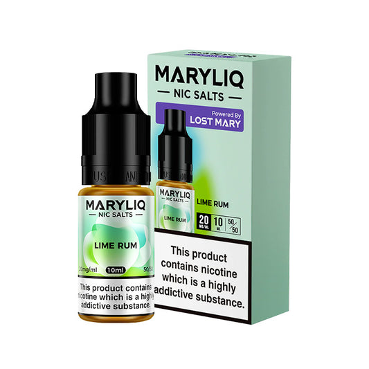 Lime Rum 10ml Nic Salt E-Liquid by MaryLiq