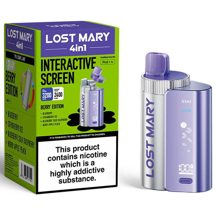 Lost Mary 4 in 1 Pod Kit | Uses Pre-filled Pods Lost Mary 4 in 1 Pod Kit | Uses Pre-filled Pods