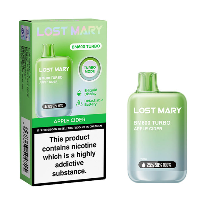 Lost Mary BM600 Turbo Disposable Vape Kit | Turbo Mode & Removable Battery Lost Mary BM600 Turbo Disposable Vape Kit | Turbo Mode & Removable Battery