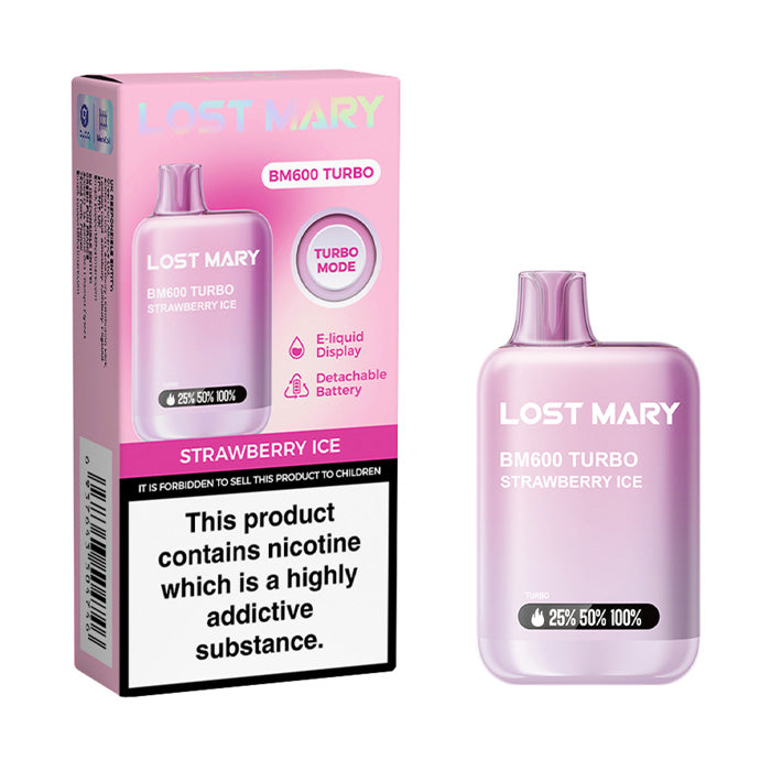 Lost Mary BM600 Turbo Disposable Vape Kit | Turbo Mode & Removable Battery Lost Mary BM600 Turbo Disposable Vape Kit | Turbo Mode & Removable Battery