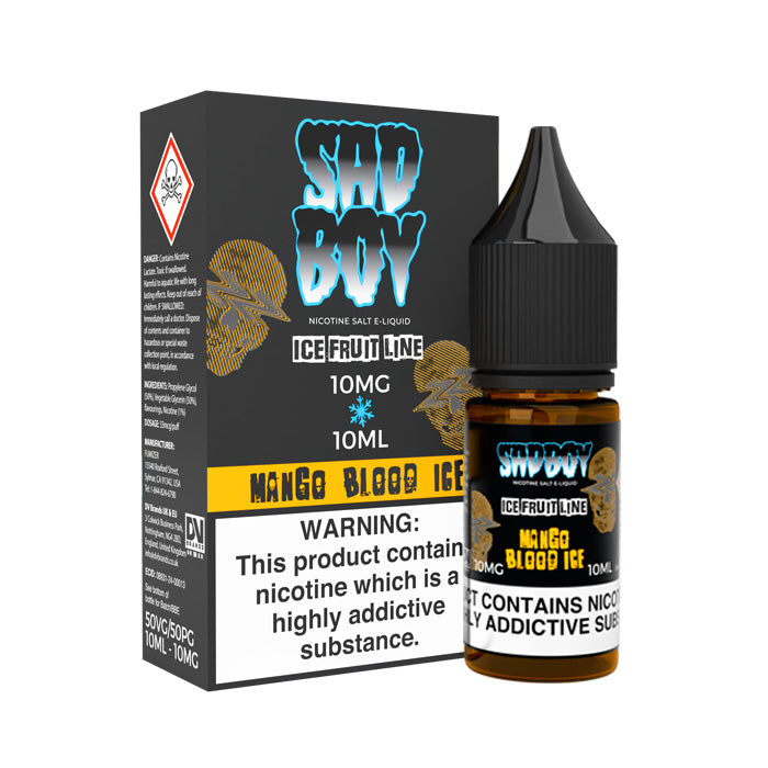 Ice Salt Challenge Sadboy Mango Blood Ice 100ml TF Vape Juice - Best Price  $7.20 Australia Mango Blood Ice Salt