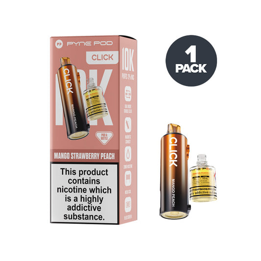 Mango Strawberry Peach Pyne Pod Click Pre-filled Pod and Box
