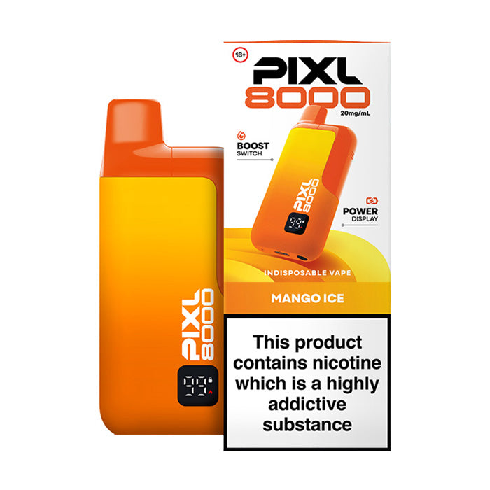 Mango Ice PIXL 8000 Prefilled Pod Kit and Box