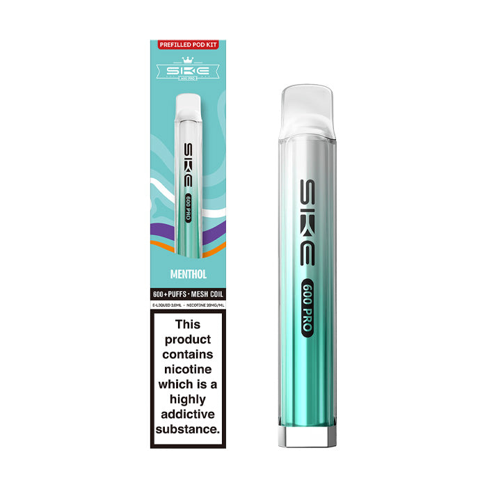 Menthol SKE Crystal Pro 600 Prefilled Pod Kit and Box