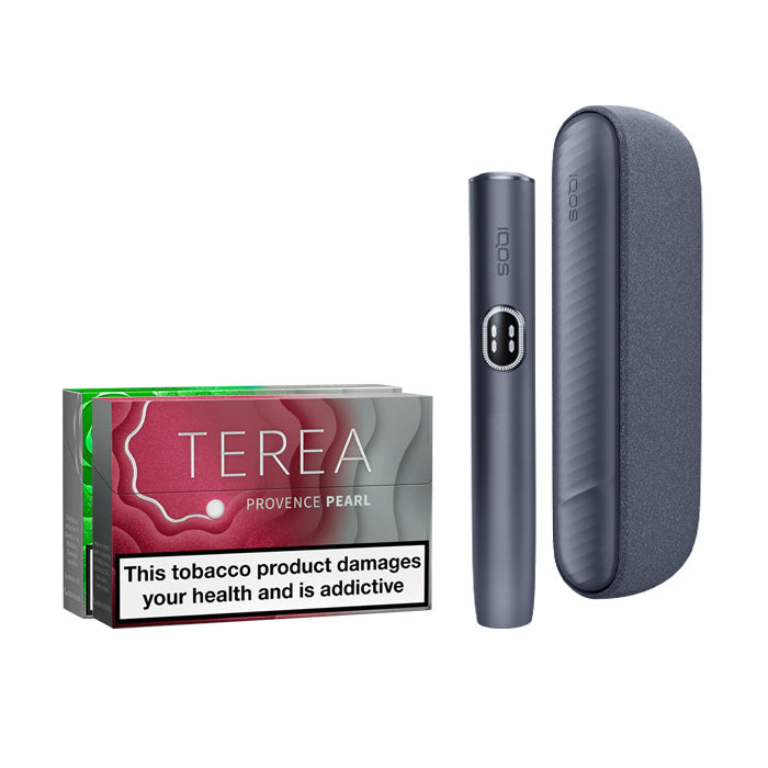 Midnight Black IQOS Iluma-i Kit with two packs of IQOS TEREA