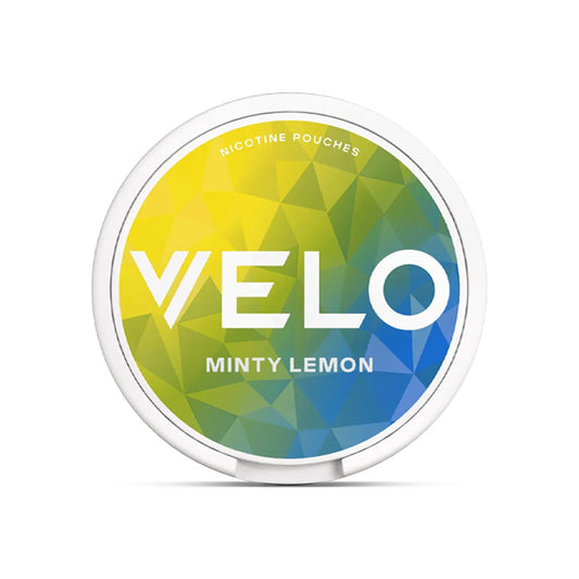 Tub of Minty Lemon Velo Slim Nicotine Pouches