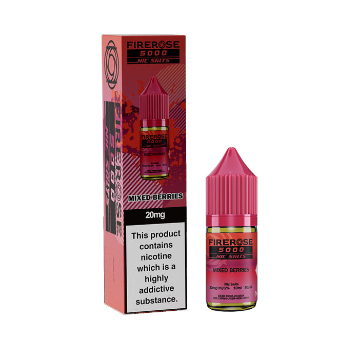 Mixed Berries 10ml Nic Salt E-Liquid by Firerose 5000