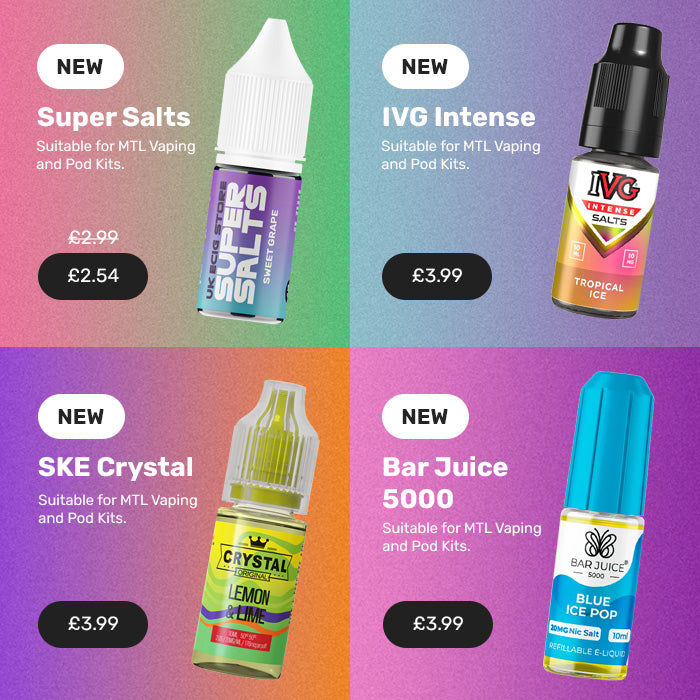 New E-Liquids Selection
