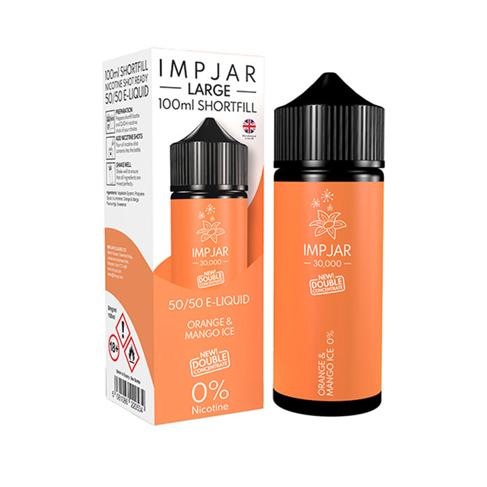 Orange & Mango Ice 100ml Shortfill by Imp Jar Large