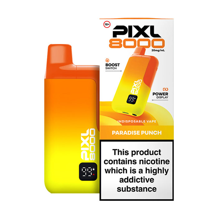 Paradise Punch PIXL 8000 Prefilled Pod Kit and Box