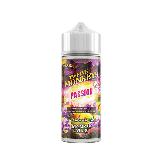 Passion 100ml Shortfill E-Liquid by Twelve Monkeys Oasis