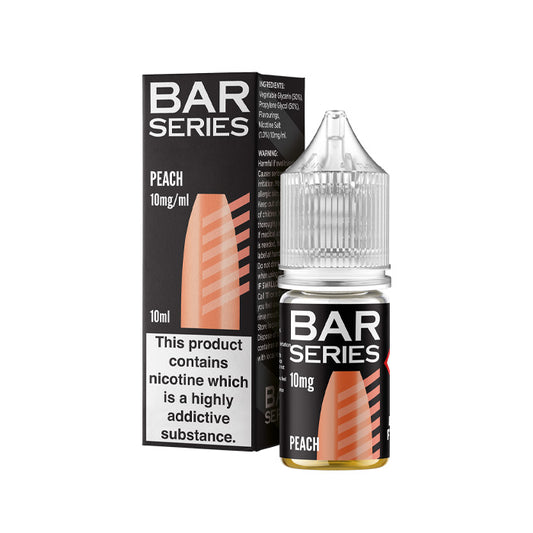 Peach 10ml Nic Salt E-Liquid by Bar Series