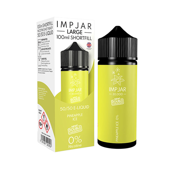 Pineapple Ice 100ml Shortfill by Imp Jar Large