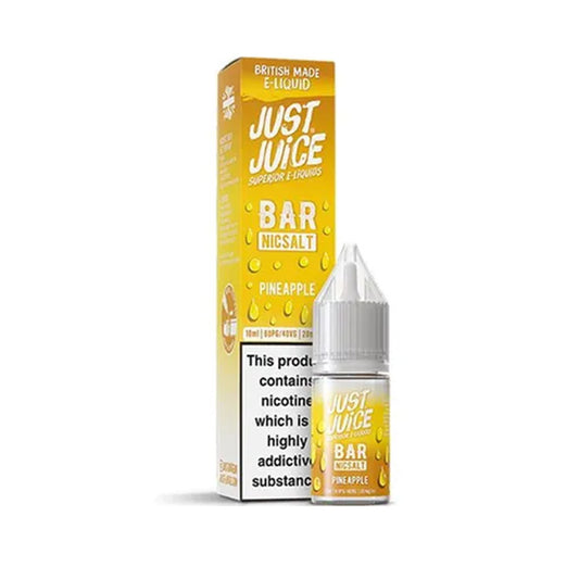 Pineapple 10ml Nic Salt E-Liquid by Just Juice Bar Salts